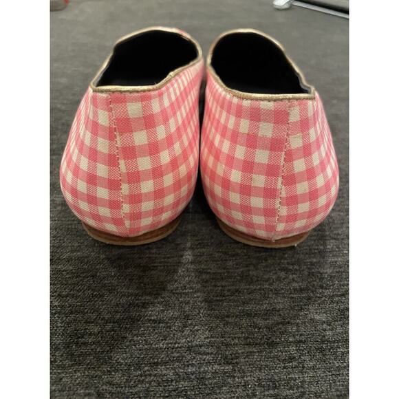 Jack Rogers Flats Reece Gingham Pink Women’s 11 Shoes Slip On Loafer Ballet $148 - Picture 3 of 7